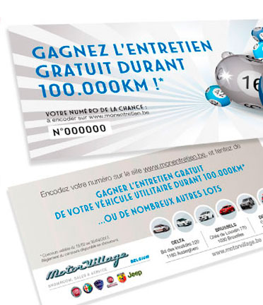 <b>Motor village</b><br/>Envoi adressé au fichier clients ciblé